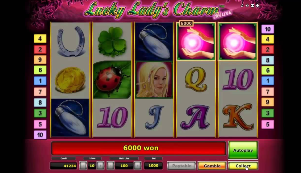 Pokerdom казиносындағы жомарт Lucky Lady's Charm Deluxe ұясы
