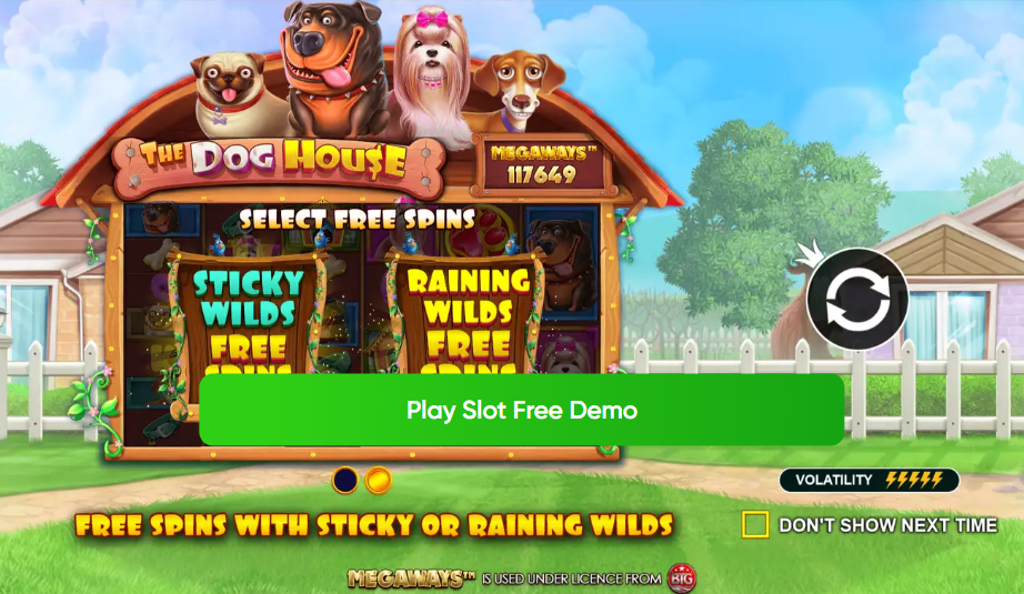 Интерфейс слота The Dog House от Pragmatic Play в Покердом