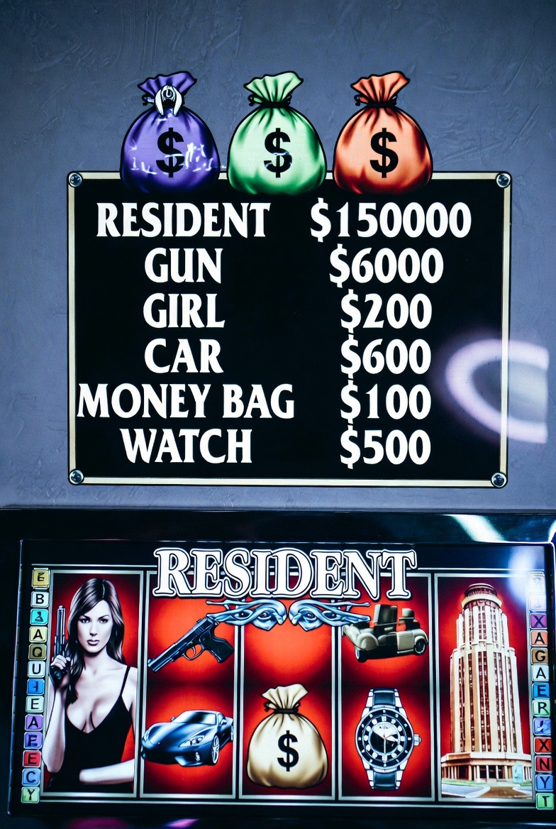 Resident автоматындағы төлем кестесі және ойын символдары