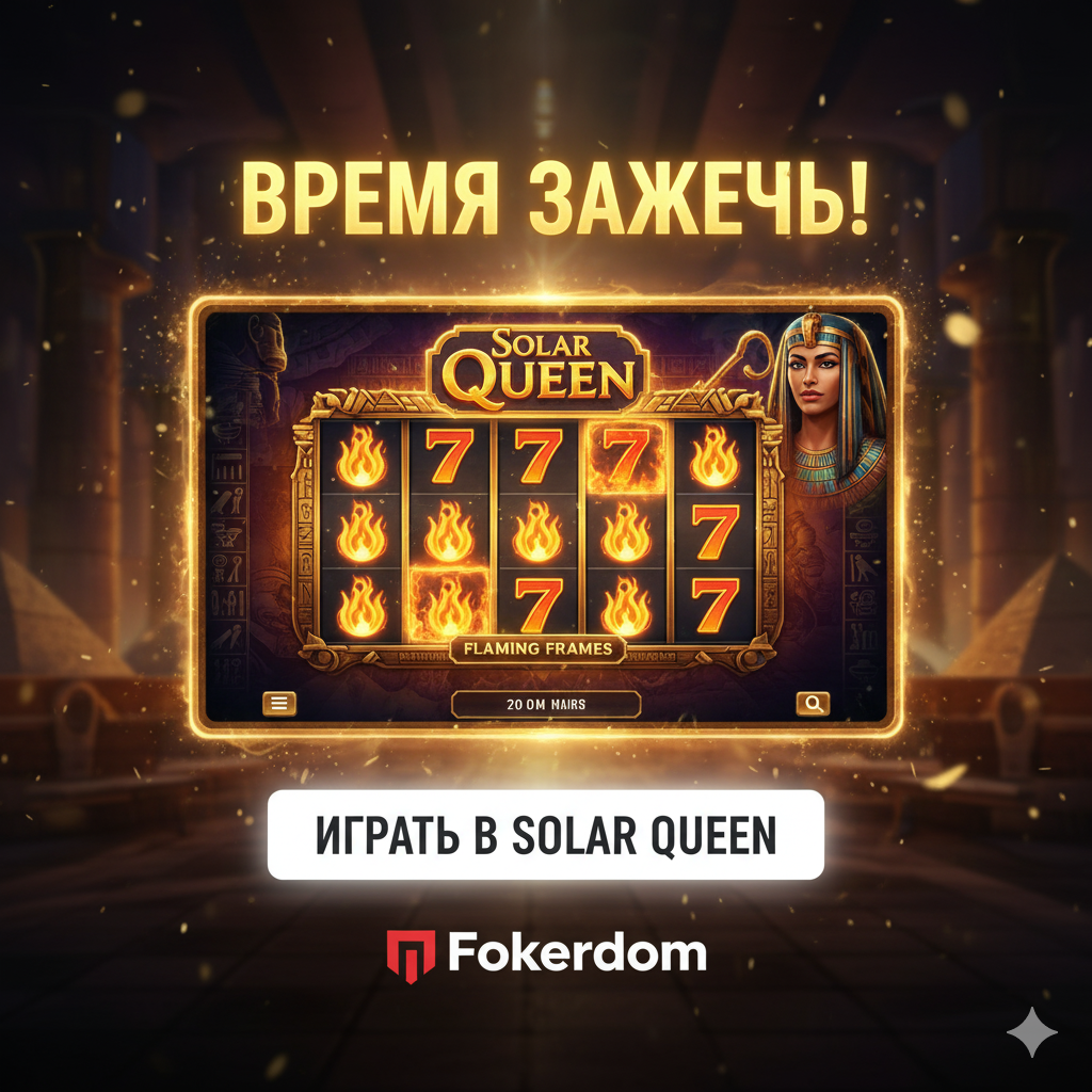 Harakatga chaqiriq - Pokerdomda Solar Queen o'ynashni boshlang