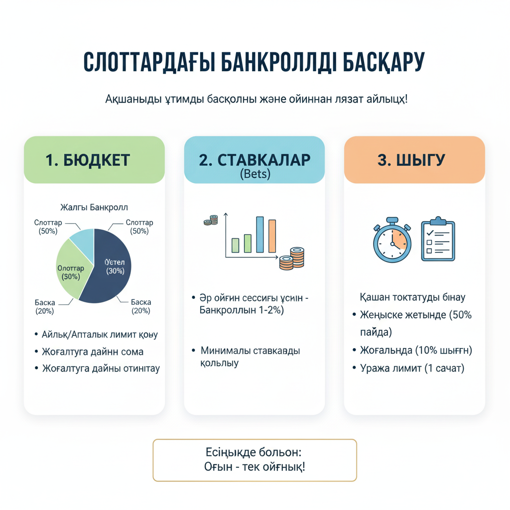 Инфографика управления банкроллом в слотах