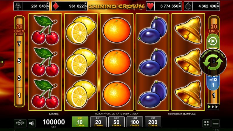 Analysis of RTP and volatility of the Shining Crown slot