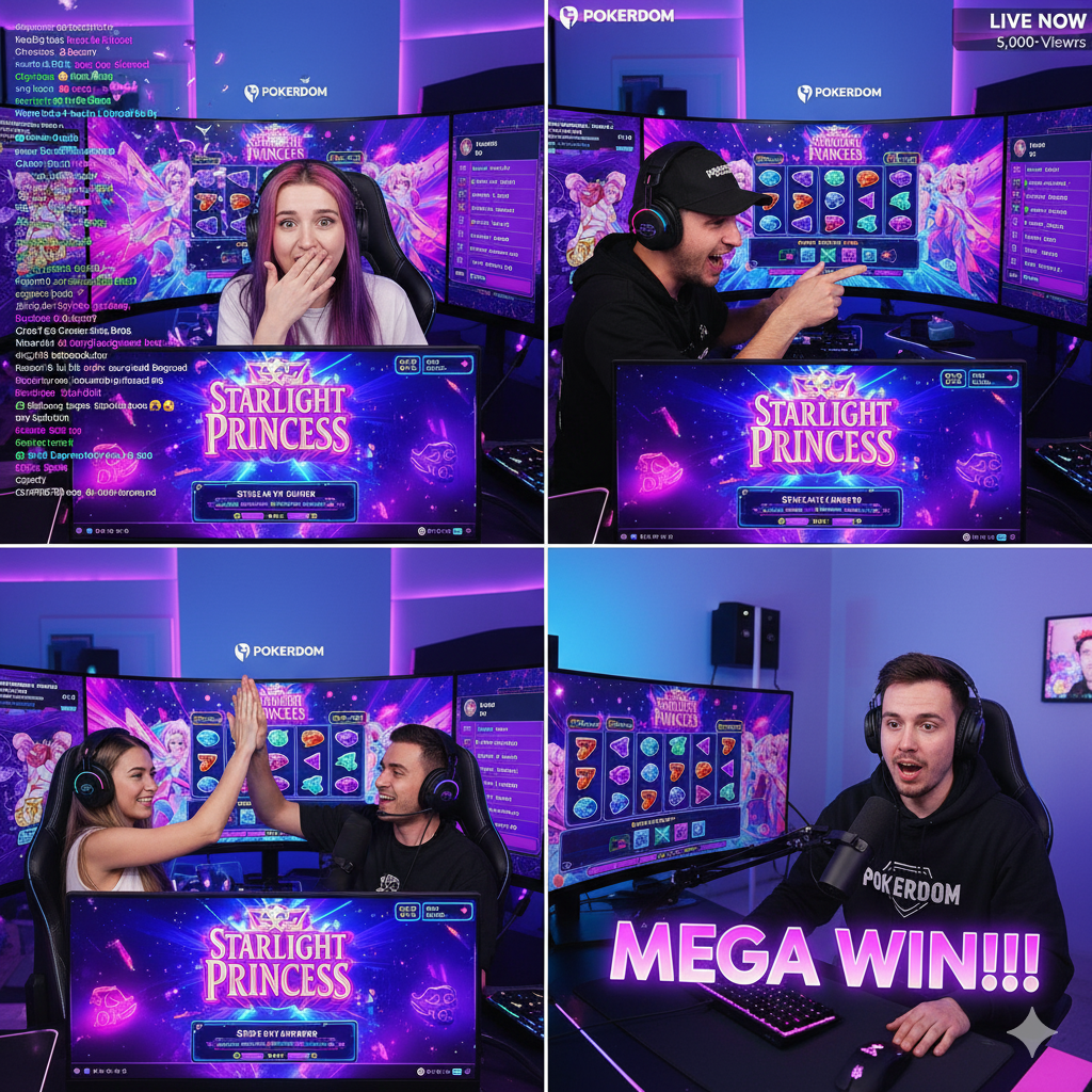 Популярность Starlight Princess среди стримеров онлайн-казино