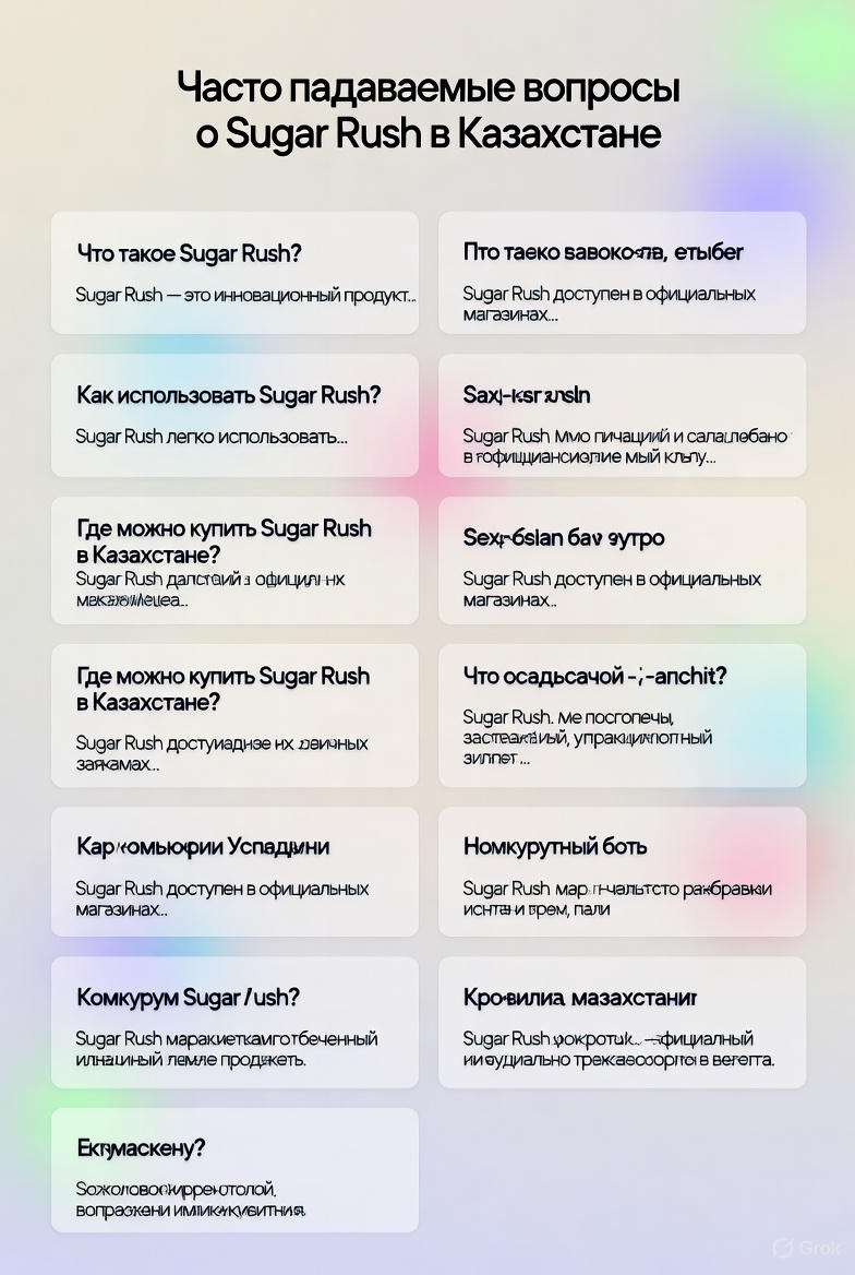 Раздел часто задаваемых вопросов о Sugar Rush