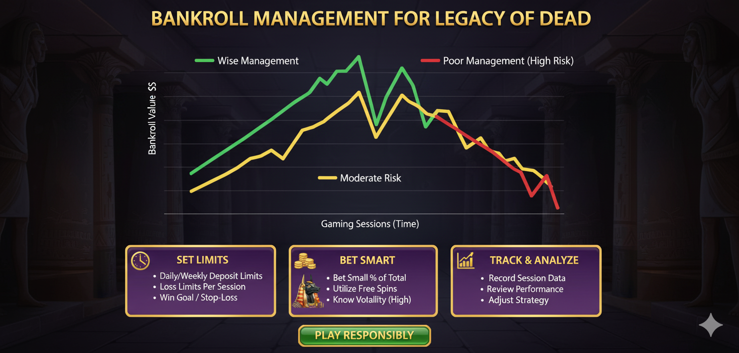 График управления банкроллом для игры в Legacy of Dead
