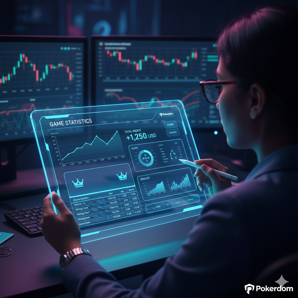 Pokerdom game statistics interface