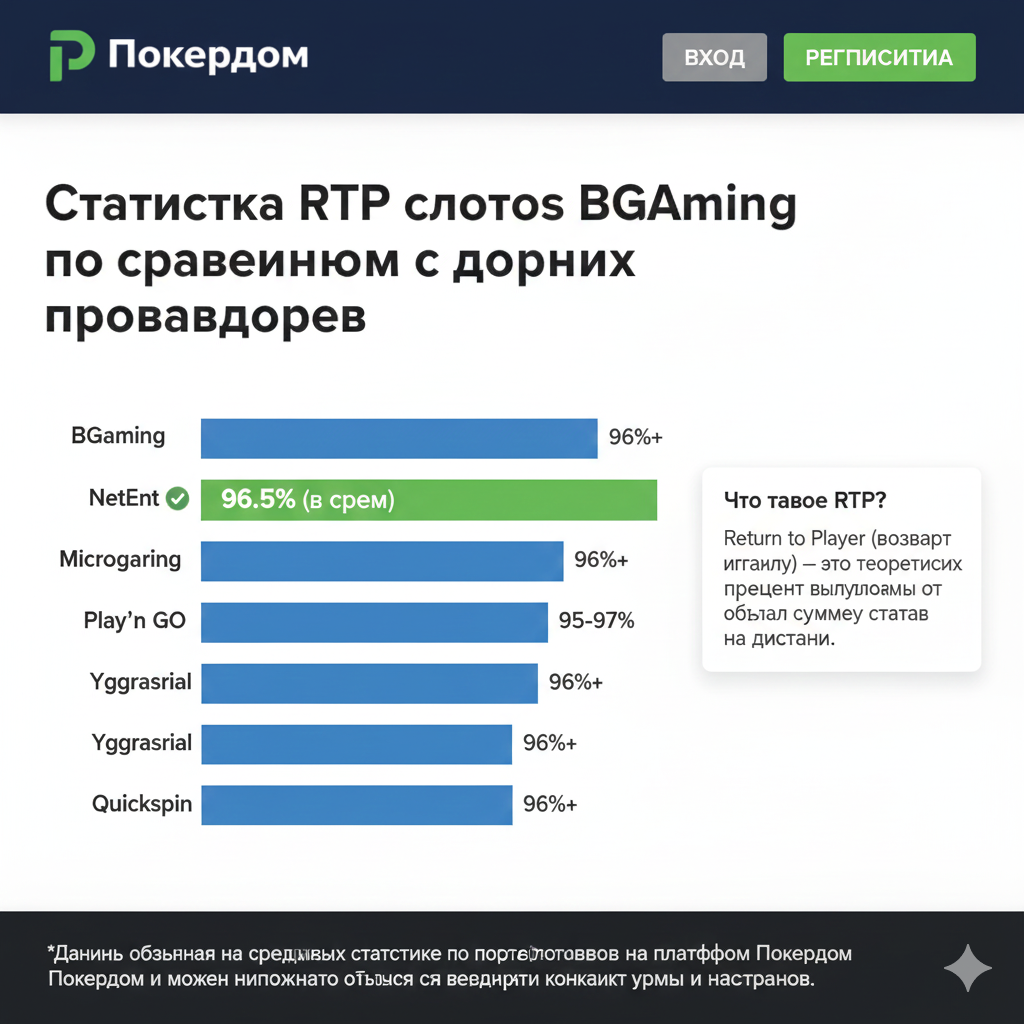 Статистика RTP слотов BGaming по сравнению с другими провайдерами