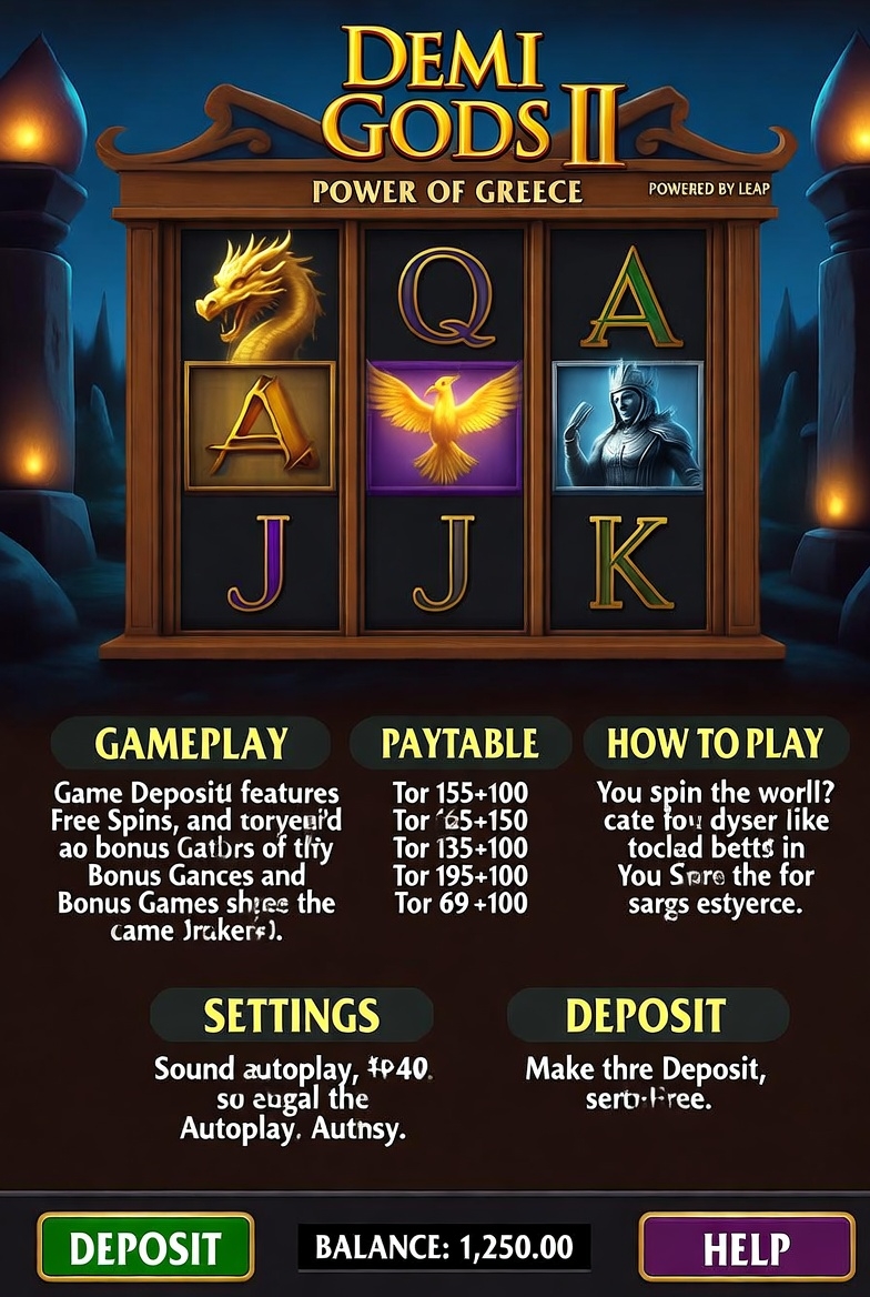 Demi Gods II слотына қатысты жиі қойылатын сұрақтардың иллюстрациясы