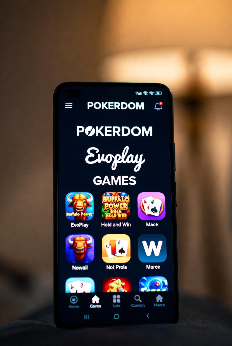 Мобильный интерфейс игр Evoplay на Покердом