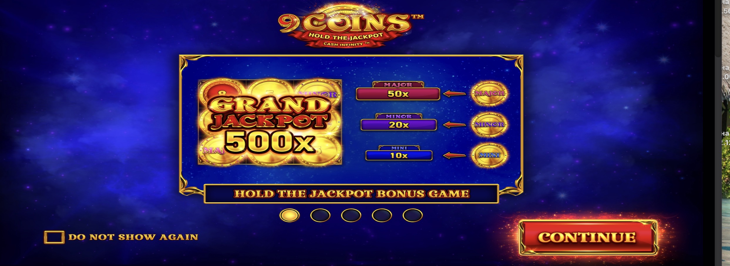 Демо-режим слота 9 Coins в Pokerdom без регистрации